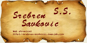 Srebren Savković vizit kartica